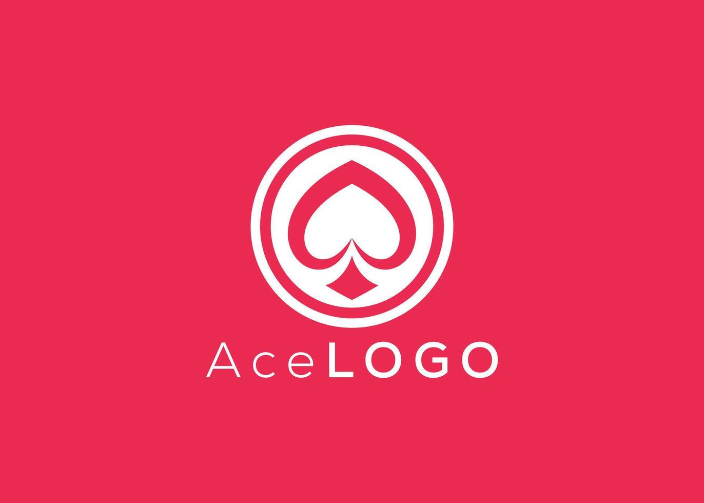 minimalistisk ess logotyp design vektor mall. kreativ röd ess form logotyp
