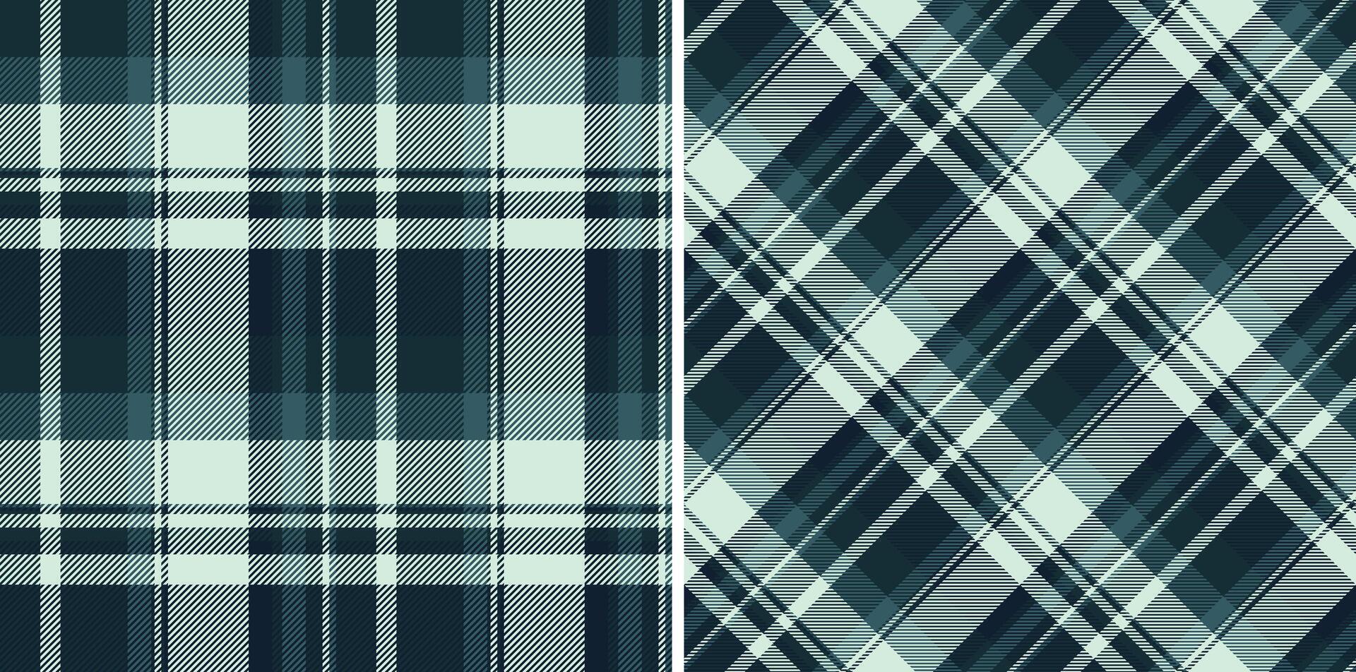 prüfen Textur Vektor von Tartan nahtlos Stoff mit ein Textil- Muster Plaid Hintergrund. einstellen im Meer Farben zum Schule Uniform Tendenzen.