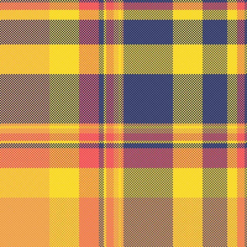 vektor textur textil- av sömlös mönster tyg med en bakgrund pläd kolla upp tartan.