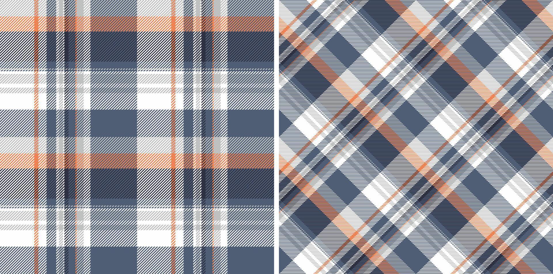 Stoff Muster Hintergrund von prüfen nahtlos Vektor mit ein Textur Plaid Textil- Schottenstoff. einstellen im modisch Farben zum Sammelalbum Layout Ideen.