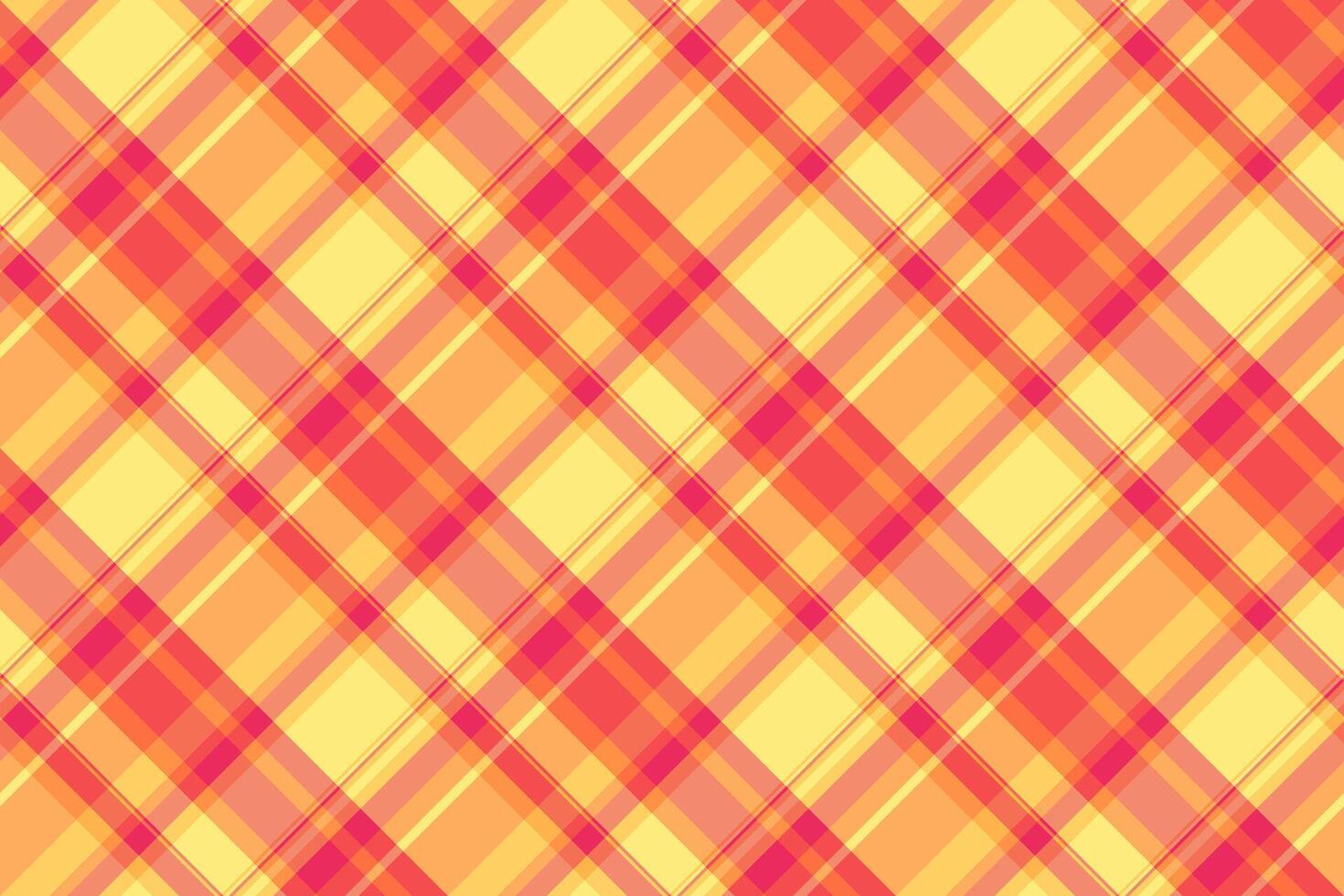 USA vektor kolla upp bakgrund, nostalgi textil- tartan textur. dekorativ pläd tyg mönster sömlös i röd och orange färger.