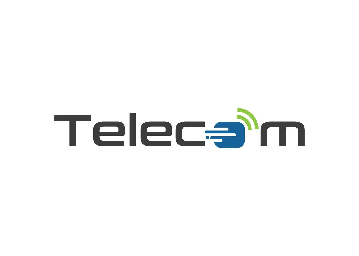 minimalistisch dynamisch Telekommunikation Logo Design Vektor Vorlage. modern Telekommunikation Logo