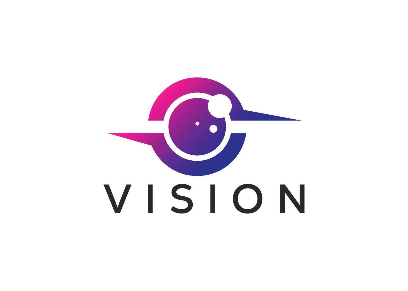 minimalistisch Vision Auge Logo Design Vektor Vorlage. modern Auge Logo. minimalistisch Stil Auge Logo