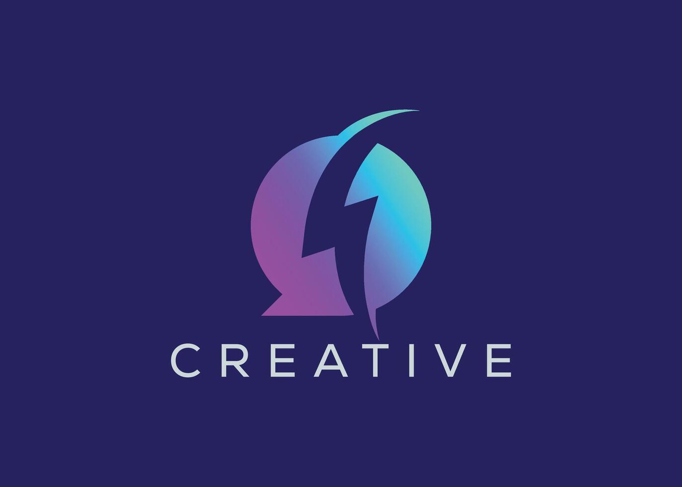 minimalistisch schnell Plaudern Logo Design Vektor Vorlage. kreativ modern schnell Plaudern Logo