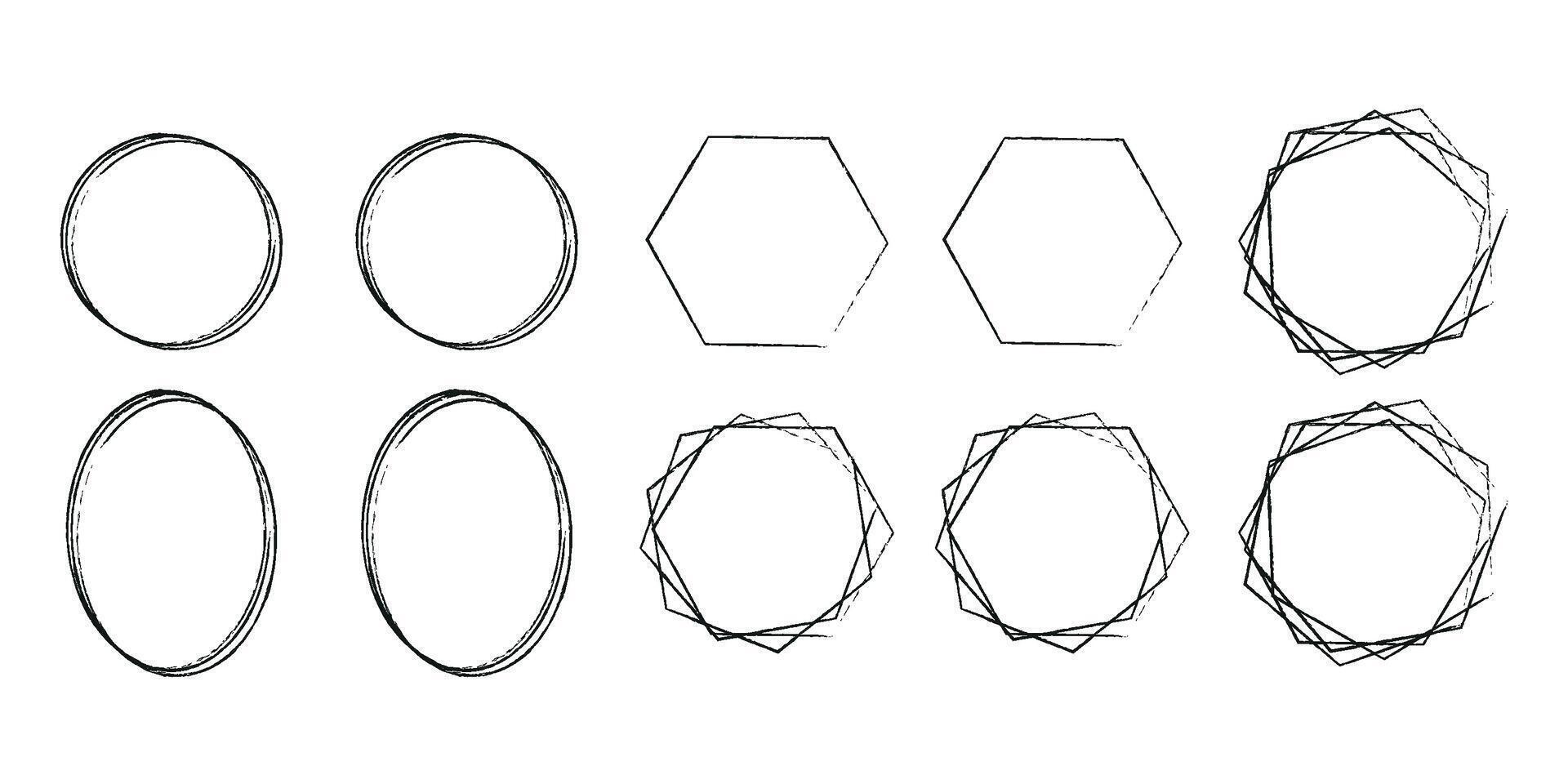 geometrisch Rahmen. metallisch Polyeder, Kunst Deko Stil zum Hochzeit Einladungen, polygonal Jahrgang Frames zum Einladung Vorlage. vektor