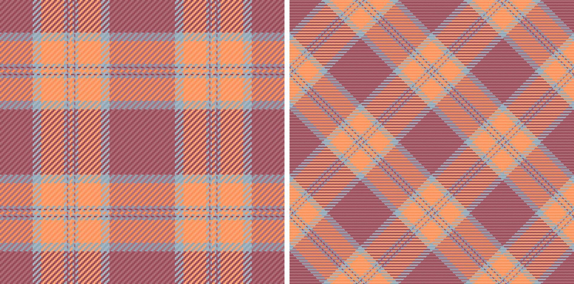 nahtlos Stoff Textur von prüfen Textil- Vektor mit ein Hintergrund Muster Tartan Plaid.