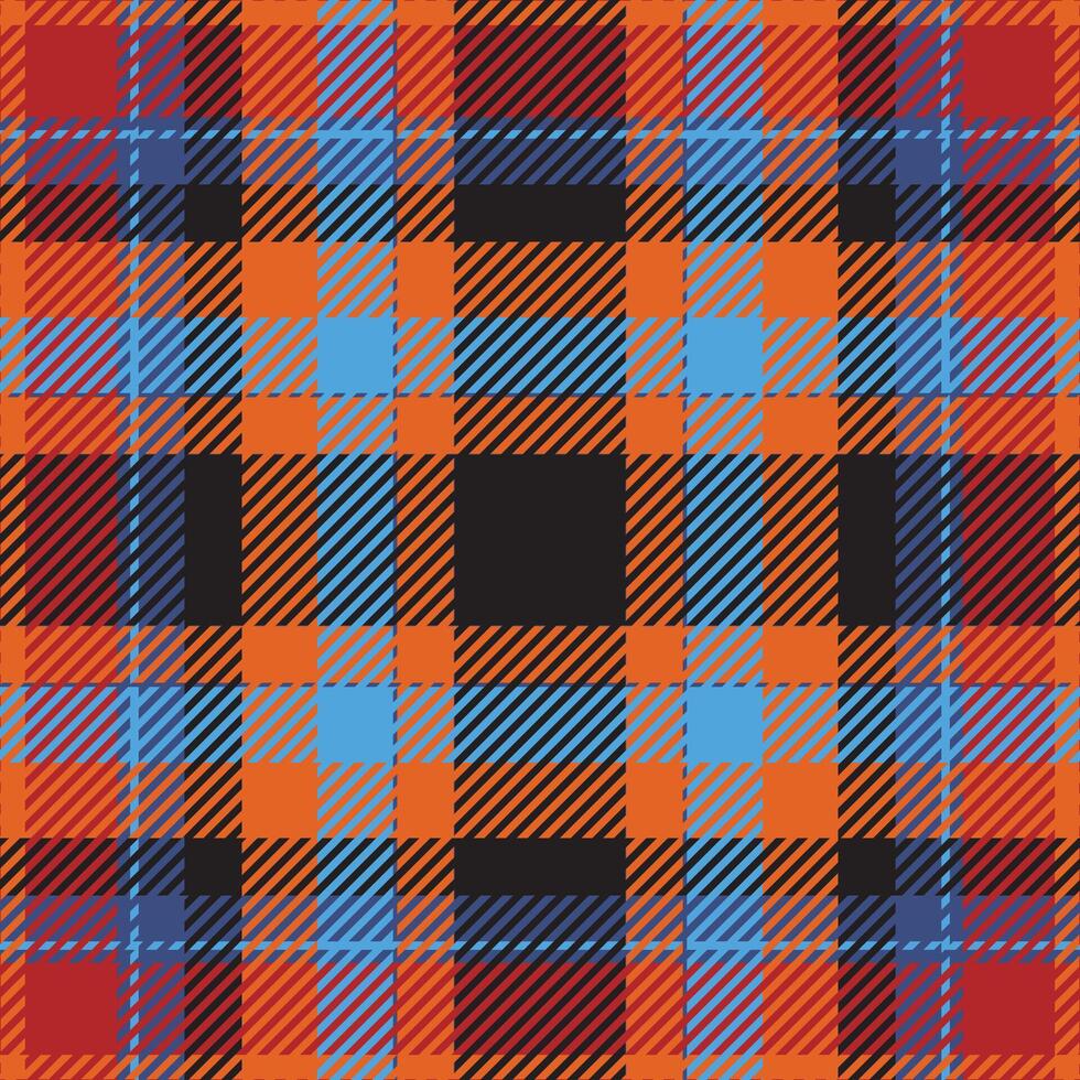 tartan schottland nahtloser karierter mustervektor. Retro-Hintergrundstoff. Vintage Check Farbe quadratische geometrische Textur. vektor