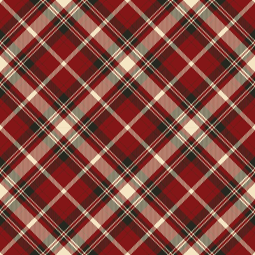 tartan schottland nahtloser karierter mustervektor. Retro-Hintergrundstoff. Vintage Check Farbe quadratische geometrische Textur. vektor