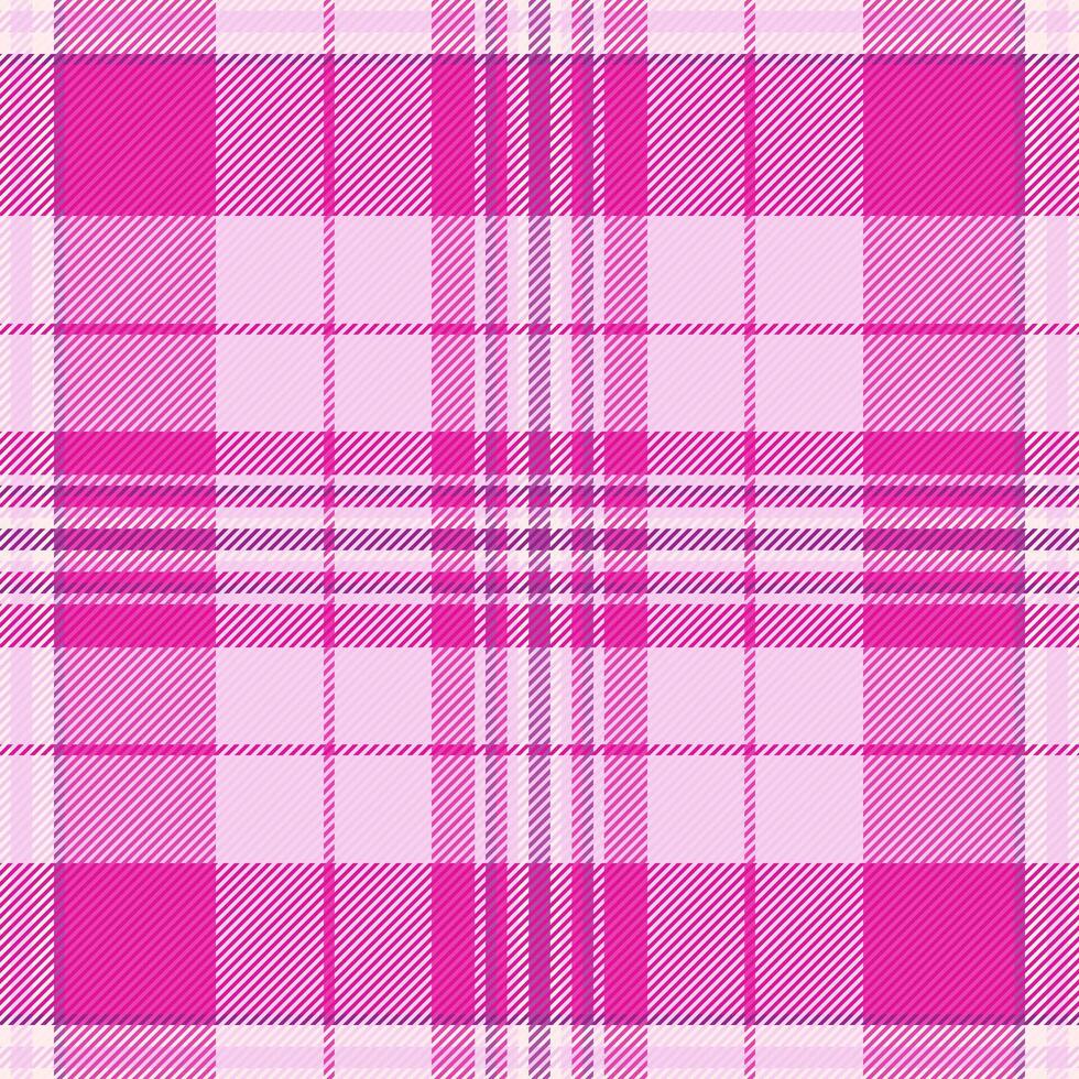 mischen nahtlos Hintergrund überprüfen, einladen Plaid Muster Vektor. Industrie Textil- Stoff Tartan Textur im Licht und Rosa Farben. vektor