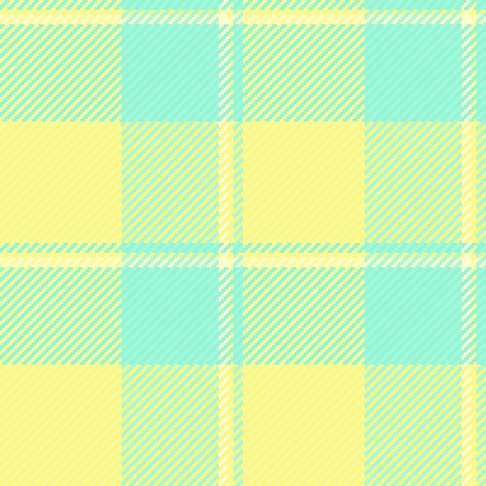 regulär Vektor Muster nahtlos, Verkauf Plaid Stoff Schottenstoff. alt Textil- Hintergrund prüfen Textur im Gelb und Minze Farben.
