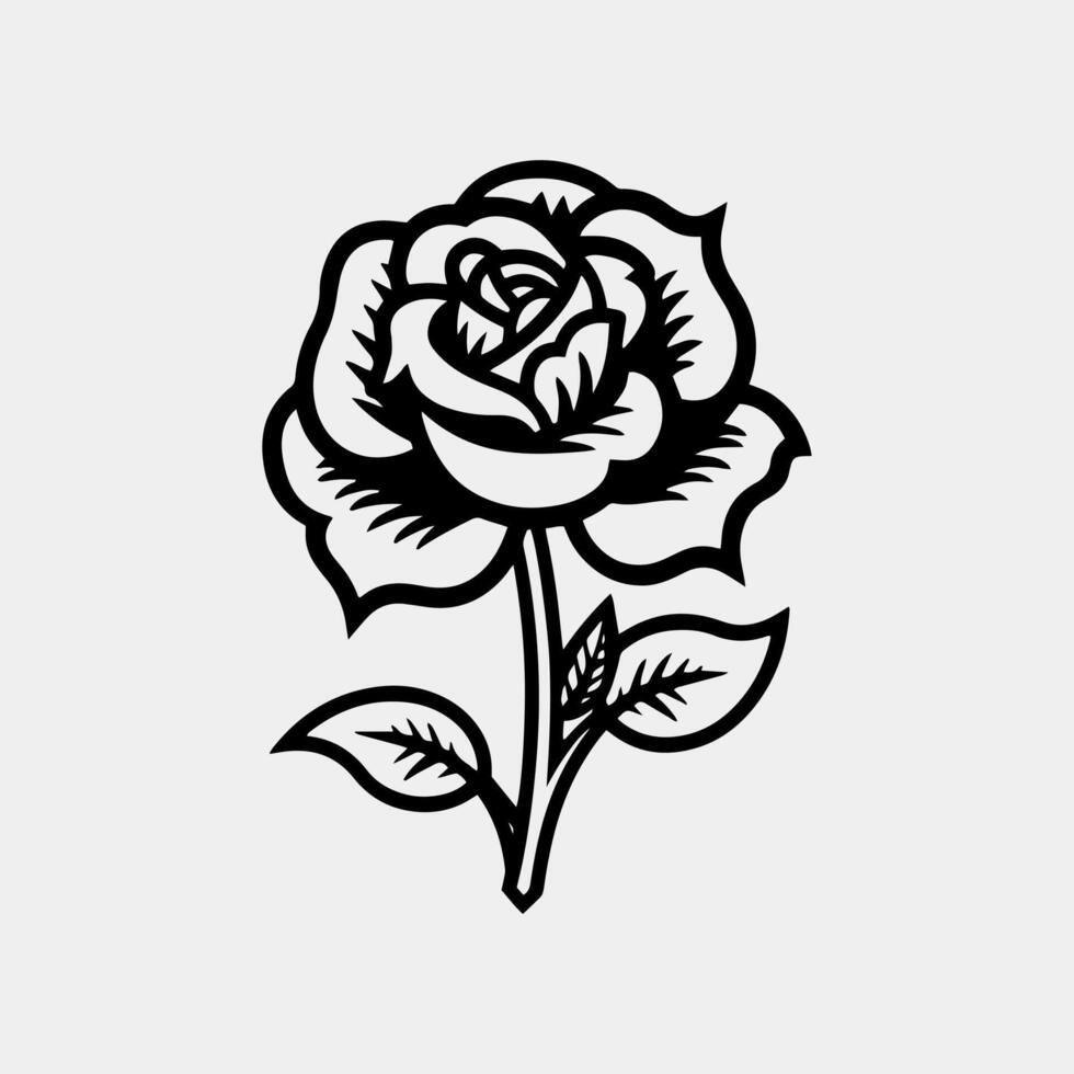 Rose Logo Vektor Symbol Vorlage