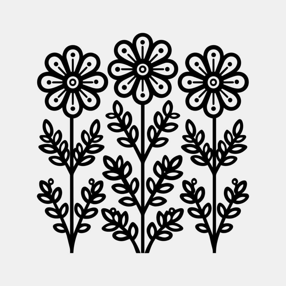 Blume Symbol Design, Vektor Illustration