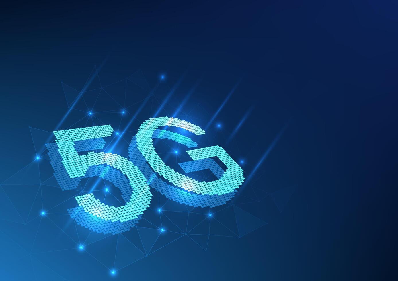 Telekommunikation Technologie das 5g Signal hinter es ist ein verbunden Netzwerk mit Beleuchtung, demonstrieren das Entwicklung von fortgeschritten Kommunikation Netzwerke zu verteilen Signale über das Welt. vektor