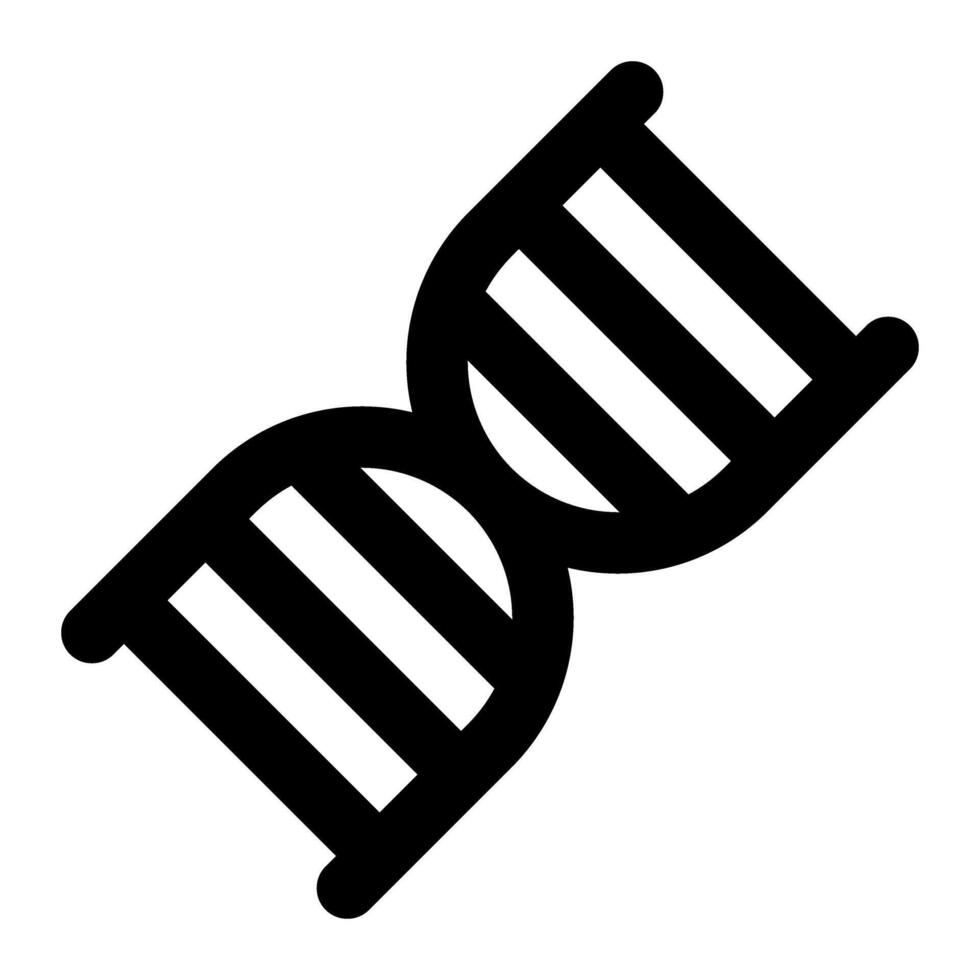DNA von Bildung solide Symbol Sammlungen vektor