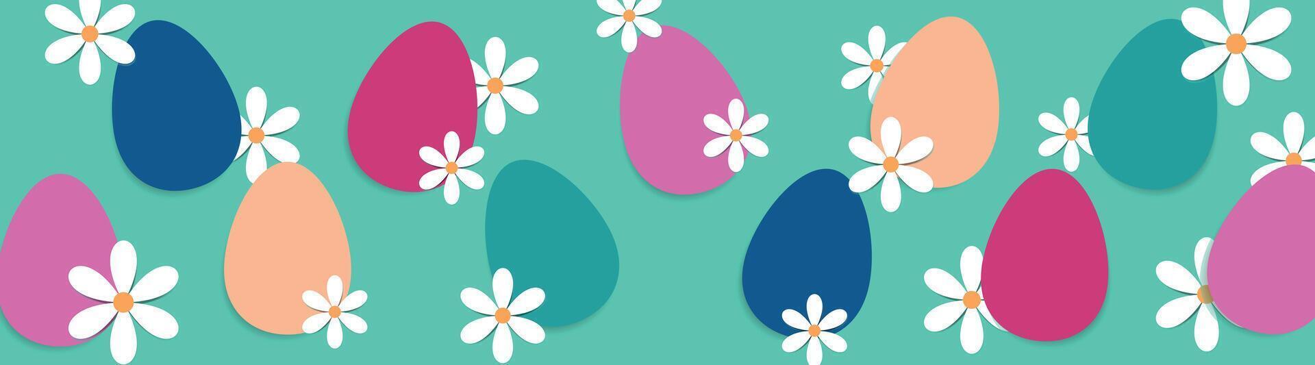 Ostern Hintergrund. Hintergrund zum Ostern Karten, Banner, Poster. vektor