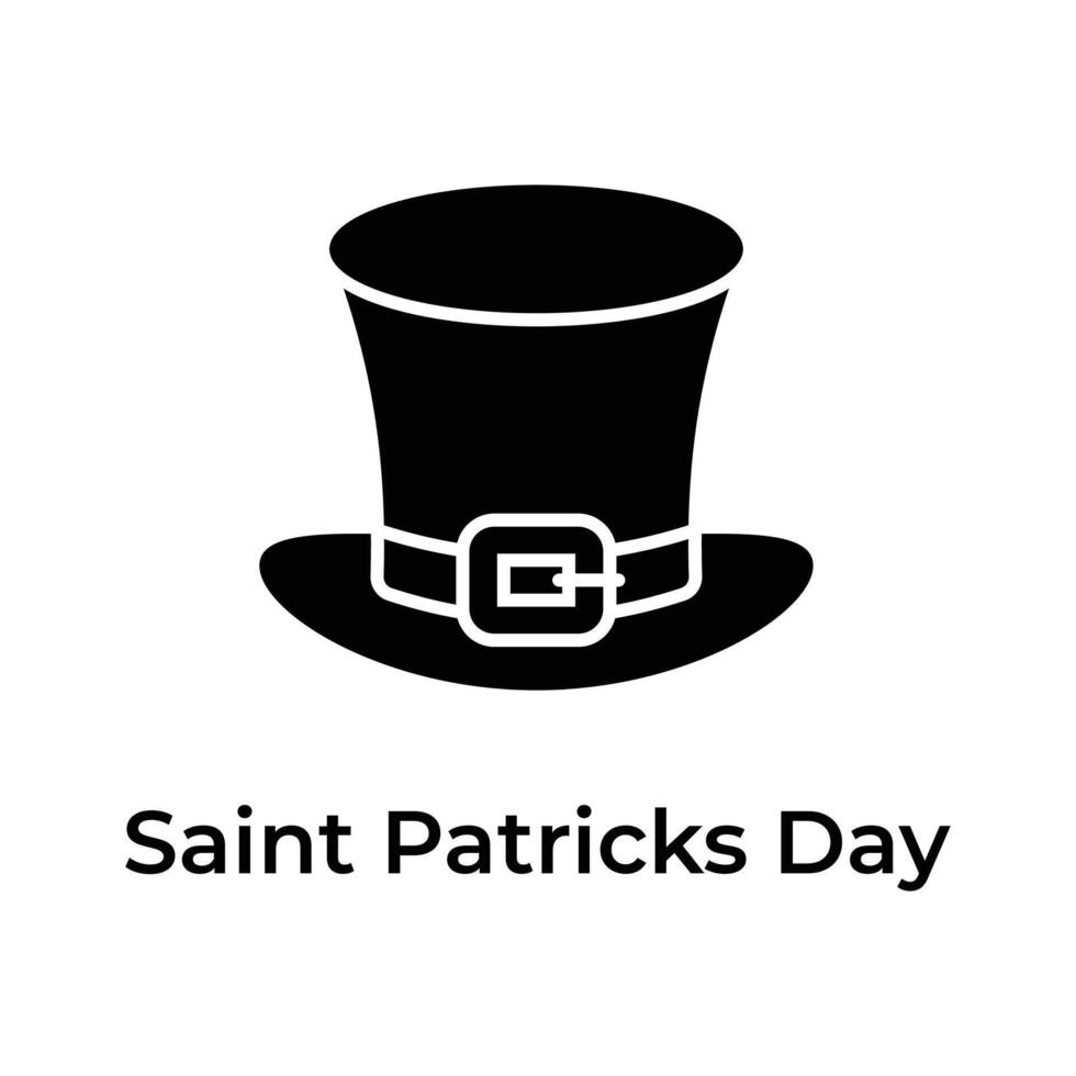 kreativ och unik ikon av st patrick dag i modern design stil vektor