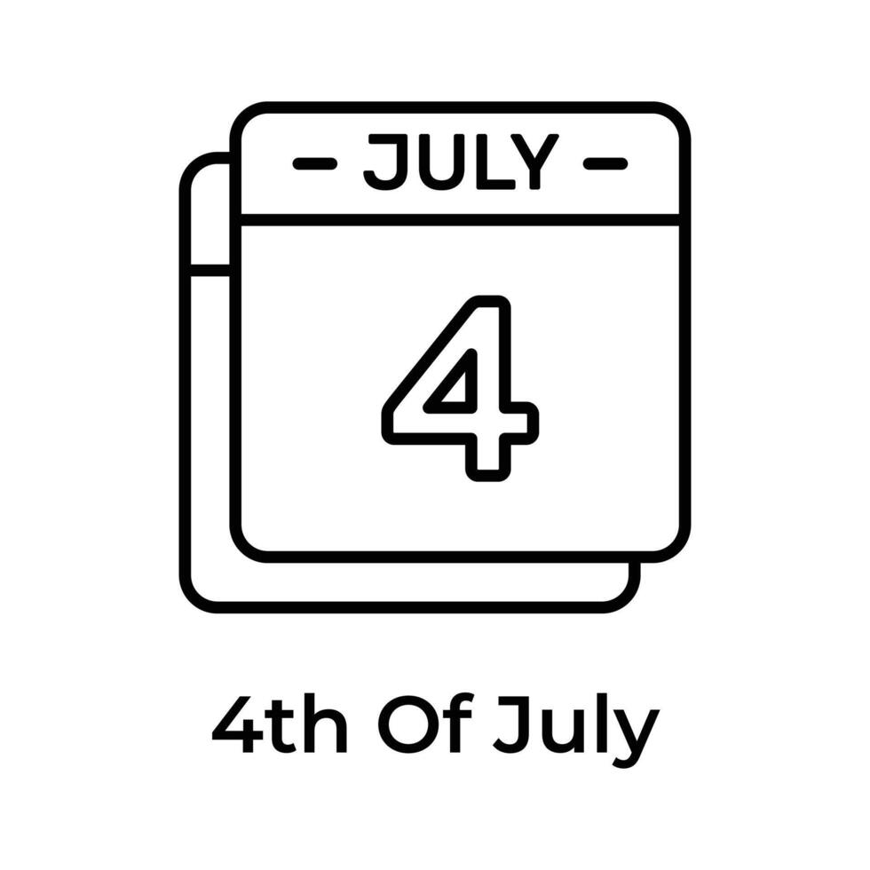 erhalten Ihre halt auf diese kreativ Amerika Unabhängigkeit Tag Symbol, editierbar Design vektor