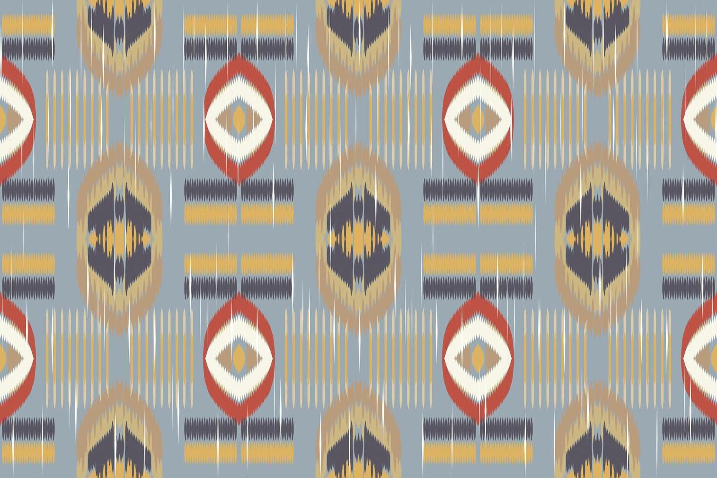 ikat paisley broderi på de tyg i Indonesien, Indien och asiatisk länder.geometriska etnisk orientalisk sömlös pattern.aztec stil. illustration.design för textur, tyg, kläder, inslagning, matta. vektor