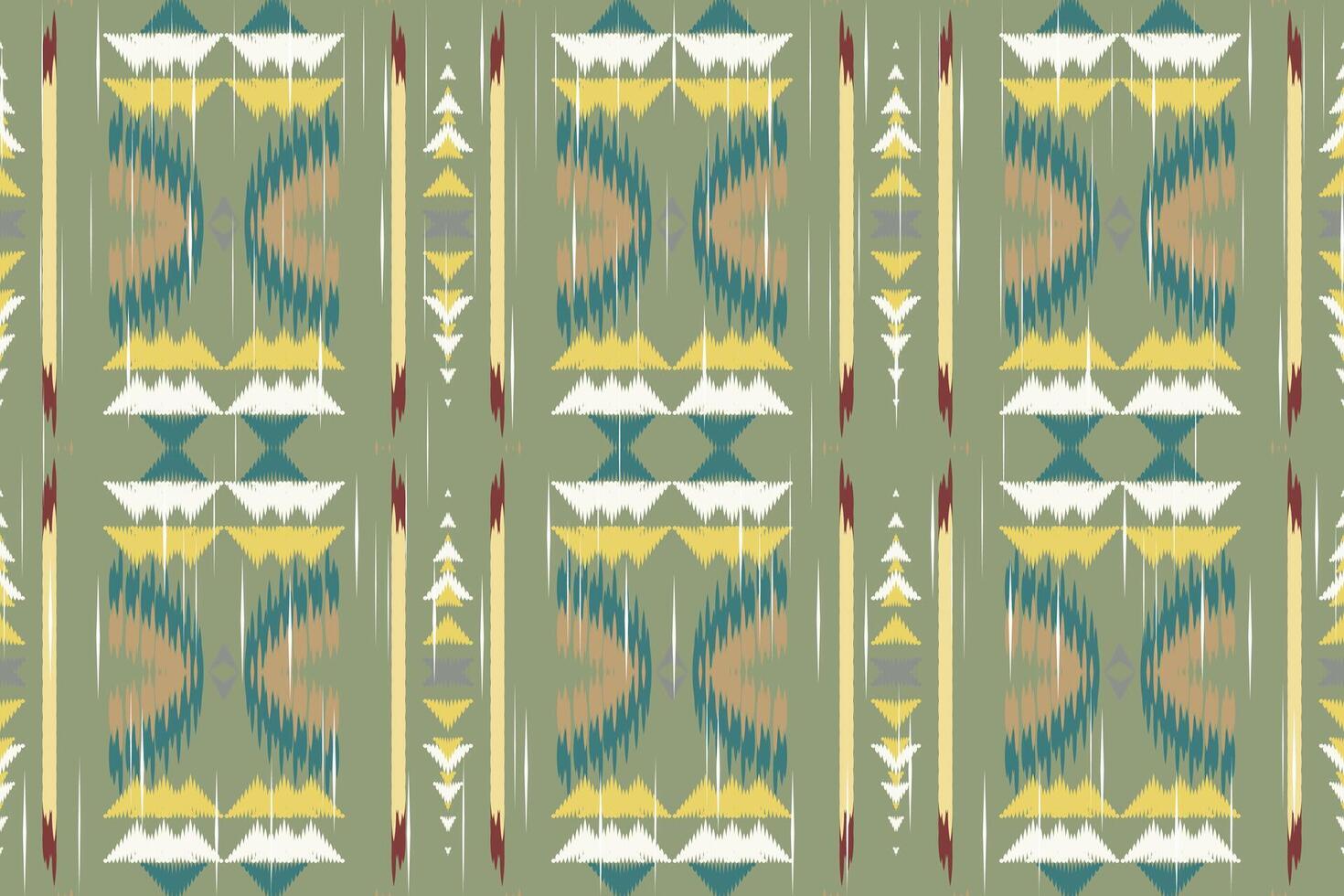 ikat paisley broderi på de tyg i Indonesien, Indien och asiatisk länder.geometriska etnisk orientalisk sömlös pattern.aztec stil. illustration.design för textur, tyg, kläder, inslagning, matta. vektor