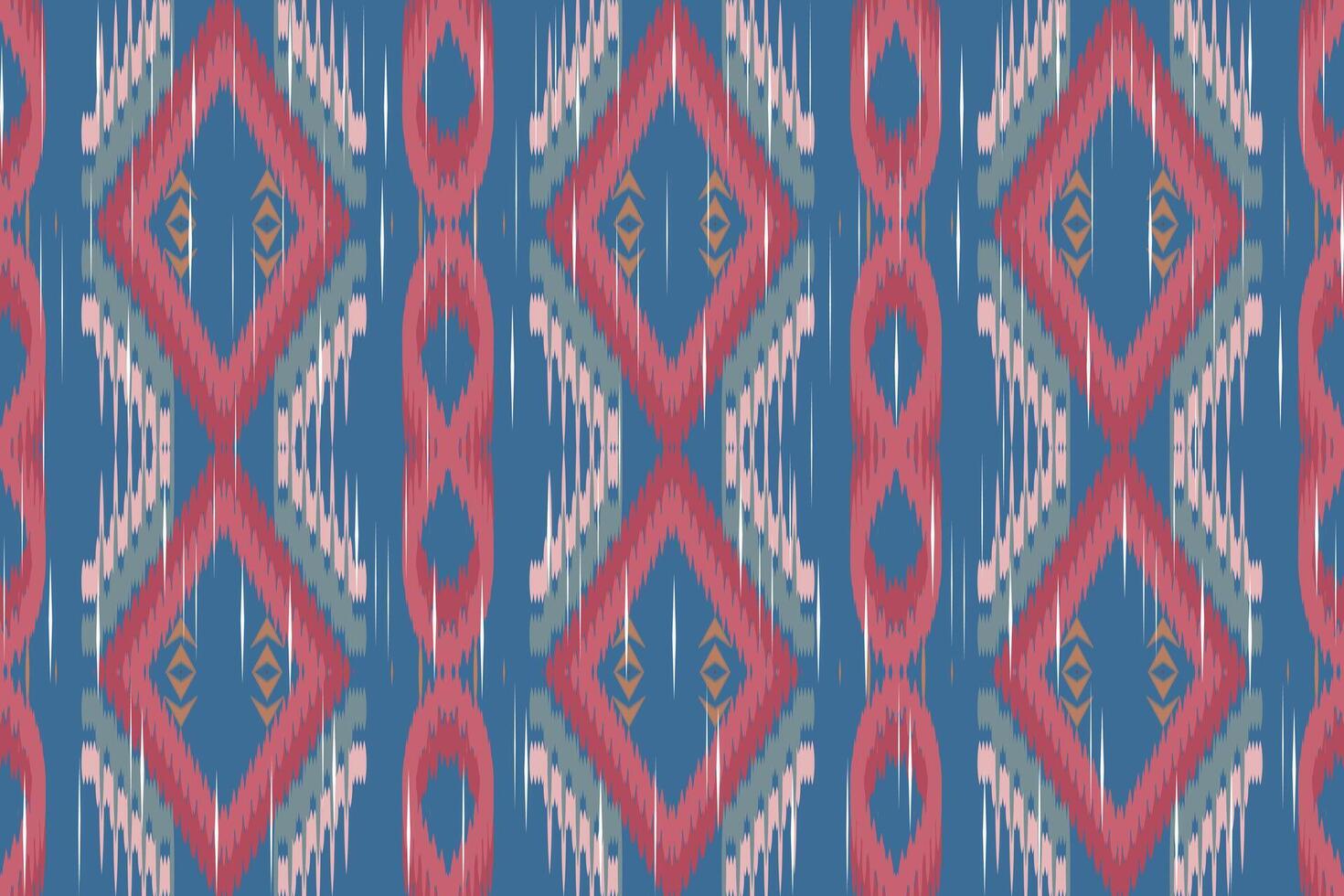 ikat paisley broderi på de tyg i Indonesien, Indien och asiatisk länder.geometriska etnisk orientalisk sömlös pattern.aztec stil. illustration.design för textur, tyg, kläder, inslagning, matta. vektor