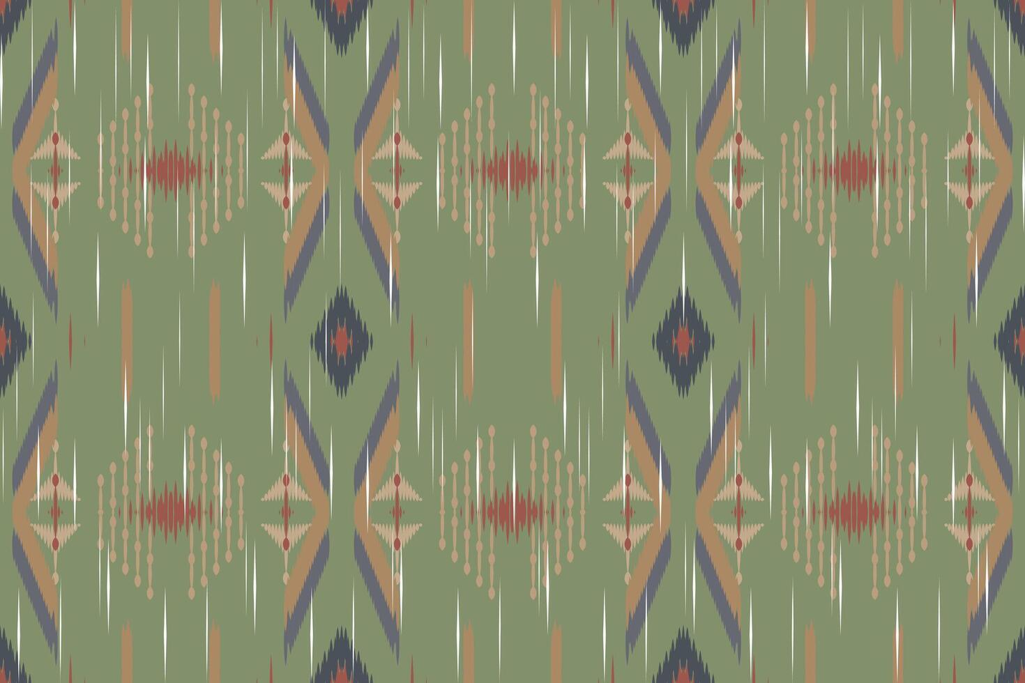 ikat paisley broderi på de tyg i Indonesien, Indien och asiatisk länder.geometriska etnisk orientalisk sömlös pattern.aztec stil. illustration.design för textur, tyg, kläder, inslagning, matta. vektor