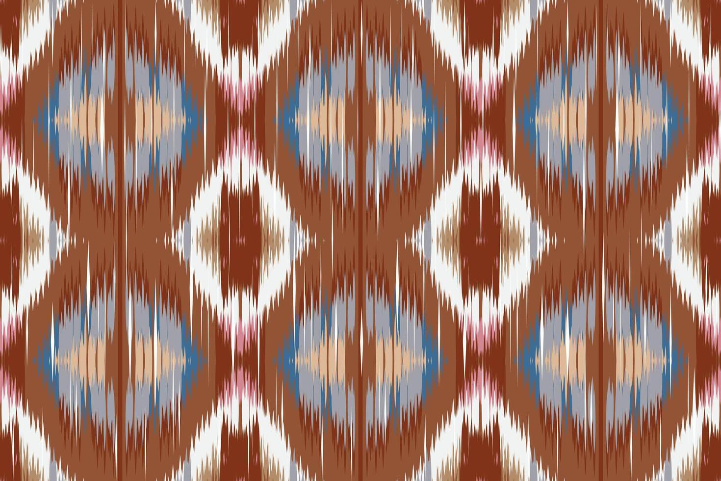 ikat paisley broderi på de tyg i Indonesien, Indien och asiatisk länder.geometriska etnisk orientalisk sömlös pattern.aztec stil. illustration.design för textur, tyg, kläder, inslagning, matta. vektor