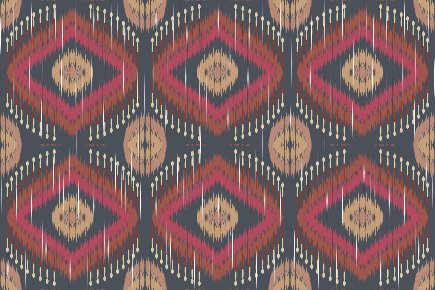 ikat paisley broderi på de tyg i Indonesien, Indien och asiatisk länder.geometriska etnisk orientalisk sömlös pattern.aztec stil. illustration.design för textur, tyg, kläder, inslagning, matta. vektor