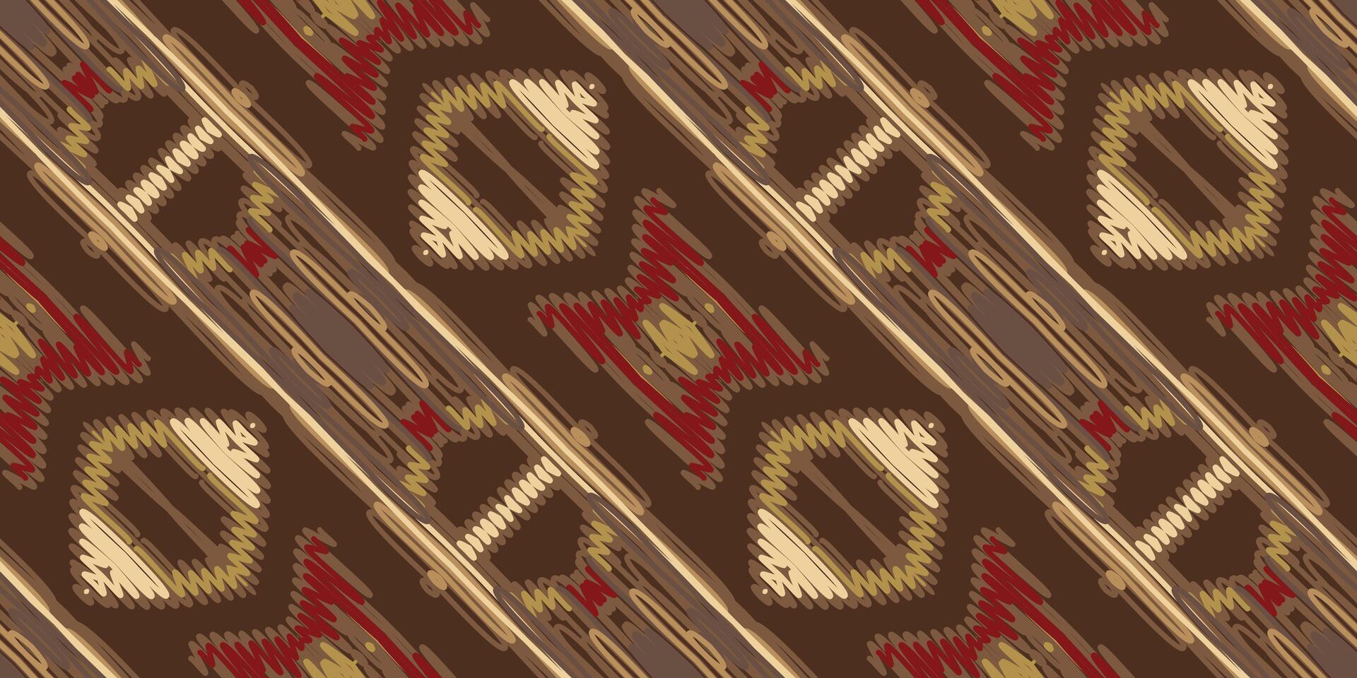 Barock Muster nahtlos Mogul die Architektur Motiv Stickerei, Ikat Stickerei Vektor Design zum drucken endlos Arabeske Stoff dupatta Schal Bandana drucken Seide Kurta Männer