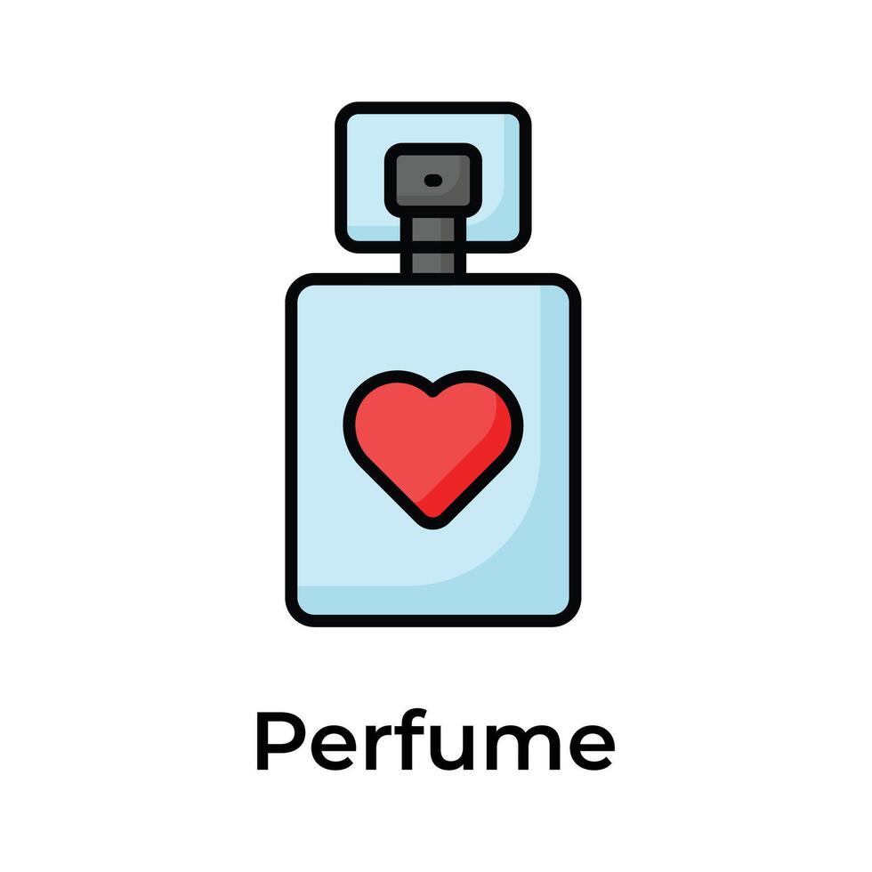 ladda ner trendig ikon av parfym, doft flaska vektor