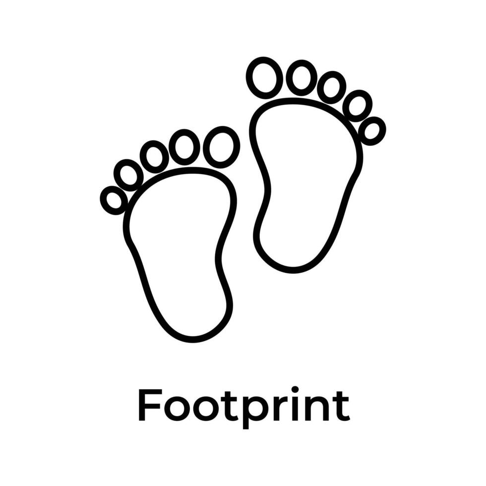 Baby Fußabdrücke Vektor Design im modisch modern Stil