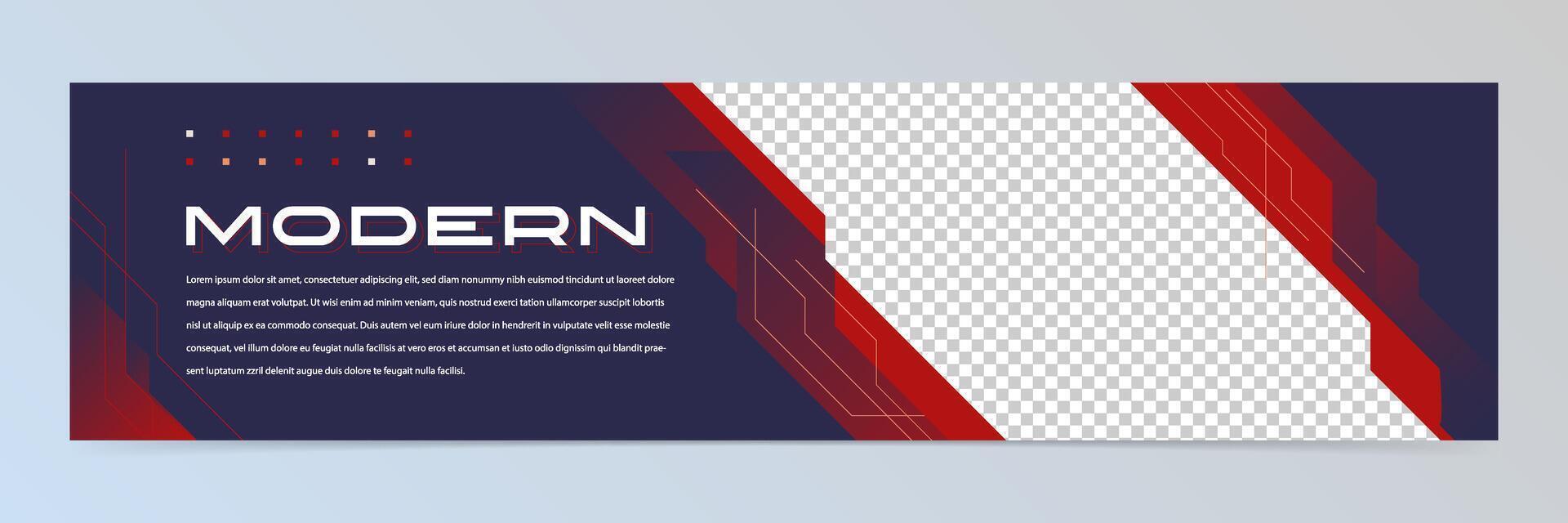 modern abstrakt futuristisch Banner Design Vorlage Vektor