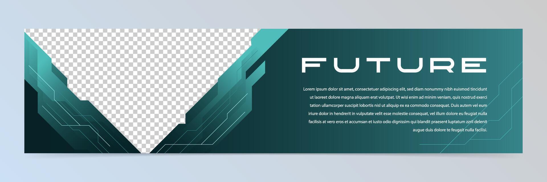 modern abstrakt futuristisch Banner Design Vorlage Vektor