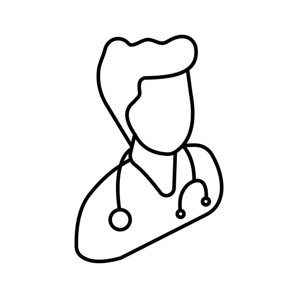 en professionell avatar av medicinsk ikon vektor trendig design medicinsk läkare