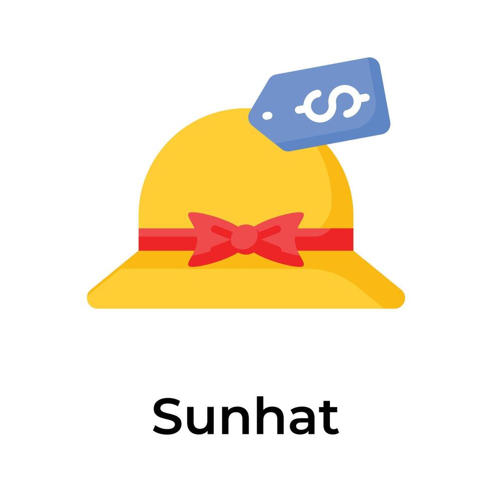 herunterladen diese Prämie Symbol von Sonne Hut, editierbar Vektor