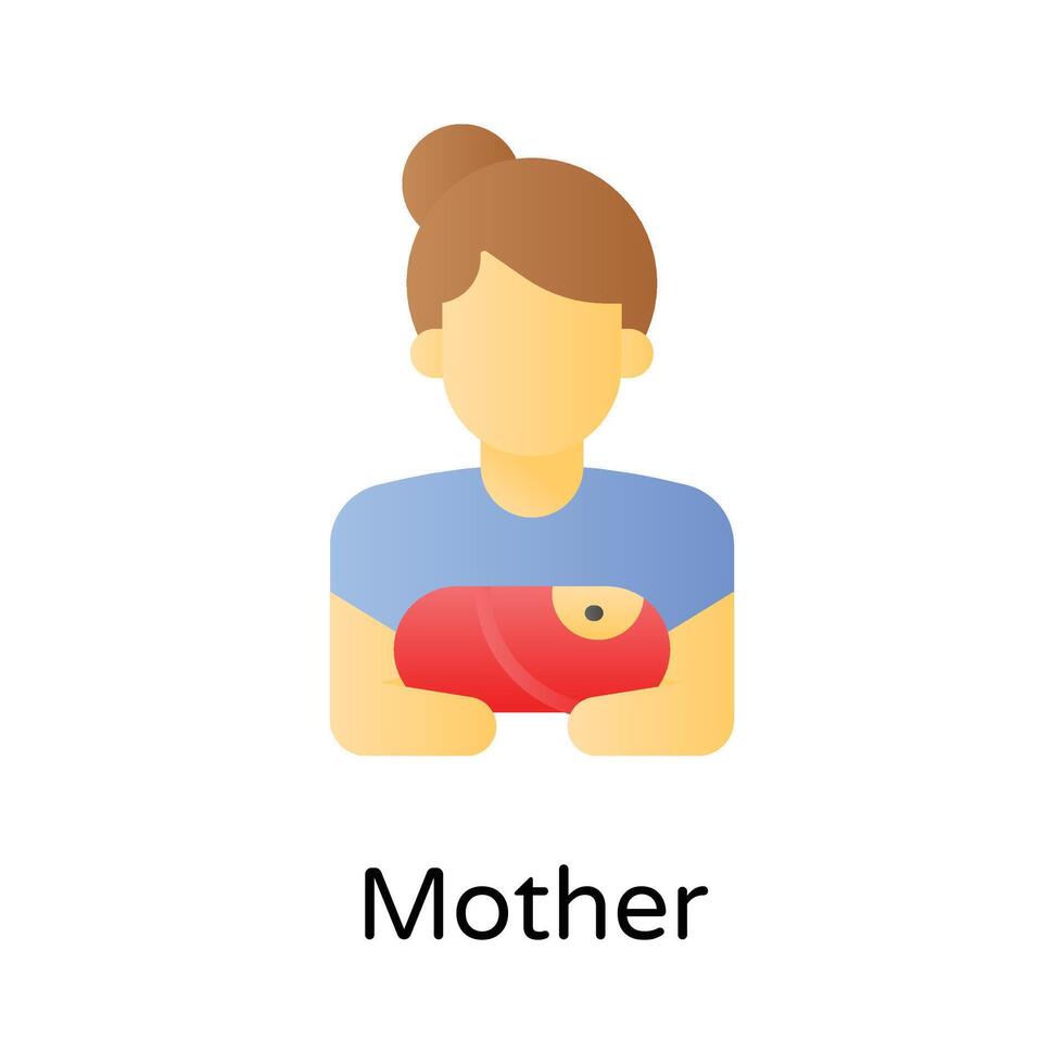 erhalten diese visuell perfekt Symbol von Mutter im modern Stil vektor