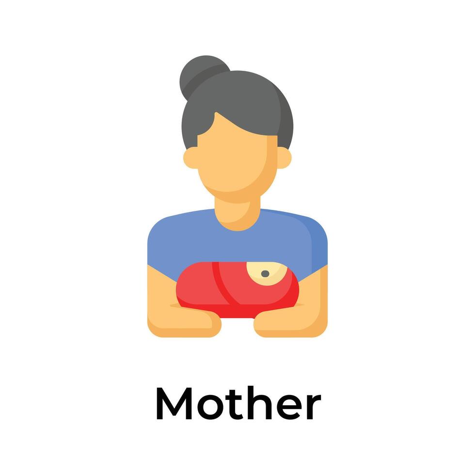 erhalten diese visuell perfekt Symbol von Mutter im modern Stil vektor