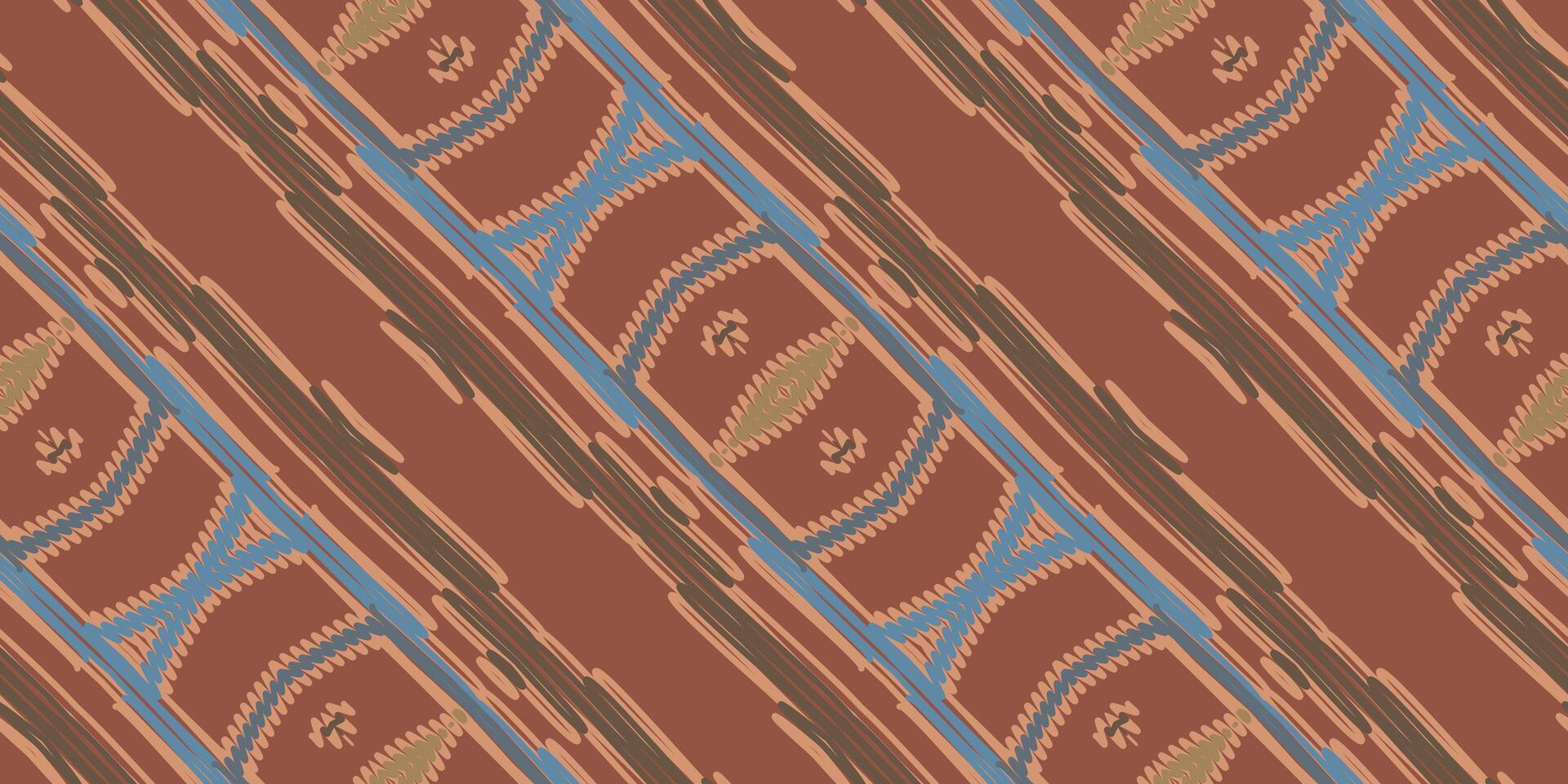 afrikansk ikat paisley broderi. geometrisk etnisk orientalisk sömlös mönster traditionell bakgrund. aztec stil abstrakt vektor illustration. design för textur, tyg, Kläder, omslag, matta.