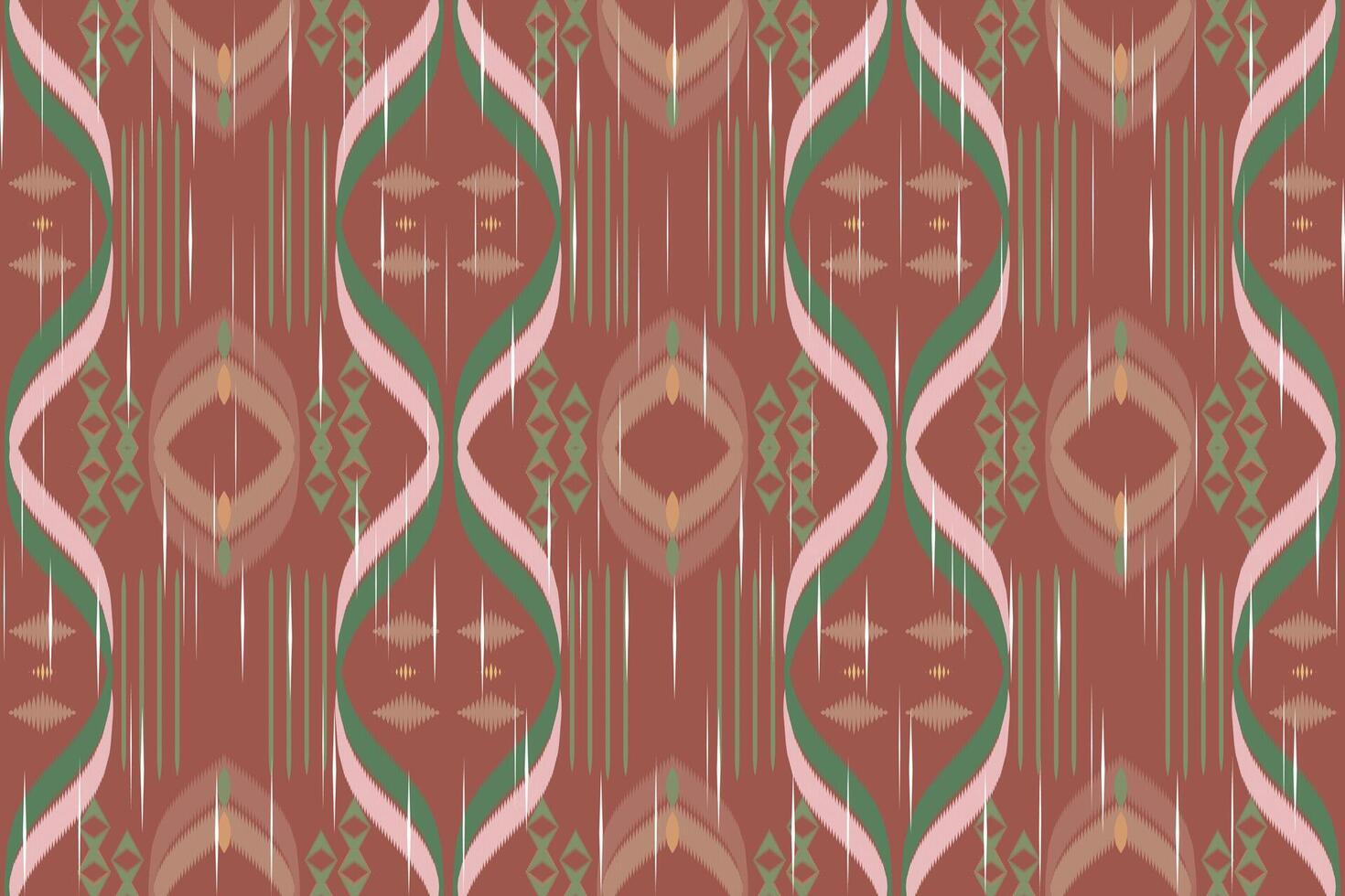 Ikat Paisley Stickerei auf das Stoff im Indonesien, Indien und asiatisch Länder.geometrisch ethnisch orientalisch nahtlos Muster.aztekisch Stil. illustration.design zum Textur, Stoff, Kleidung, Verpackung, Teppich. vektor