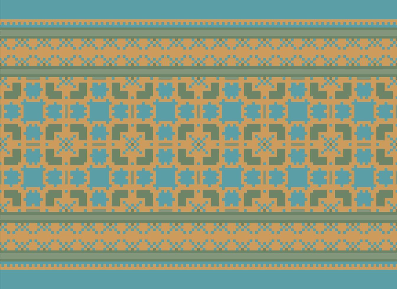 etnisk geometrisk sömlös tyg mönster korsa sy. ikat broderi orientalisk pixel mönster grädde bakgrund. abstrakt, vektor, illustration. textur, kors stygn, halsduk, dekoration, motiv, tapeter. vektor