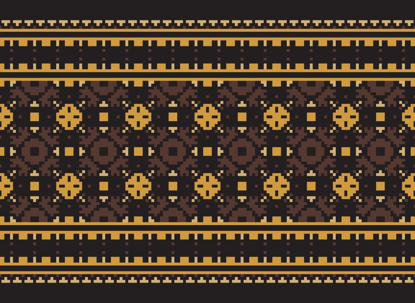 etnisk geometrisk sömlös tyg mönster korsa sy. ikat broderi orientalisk pixel mönster grädde bakgrund. abstrakt, vektor, illustration. textur, kors stygn, halsduk, dekoration, motiv, tapeter. vektor