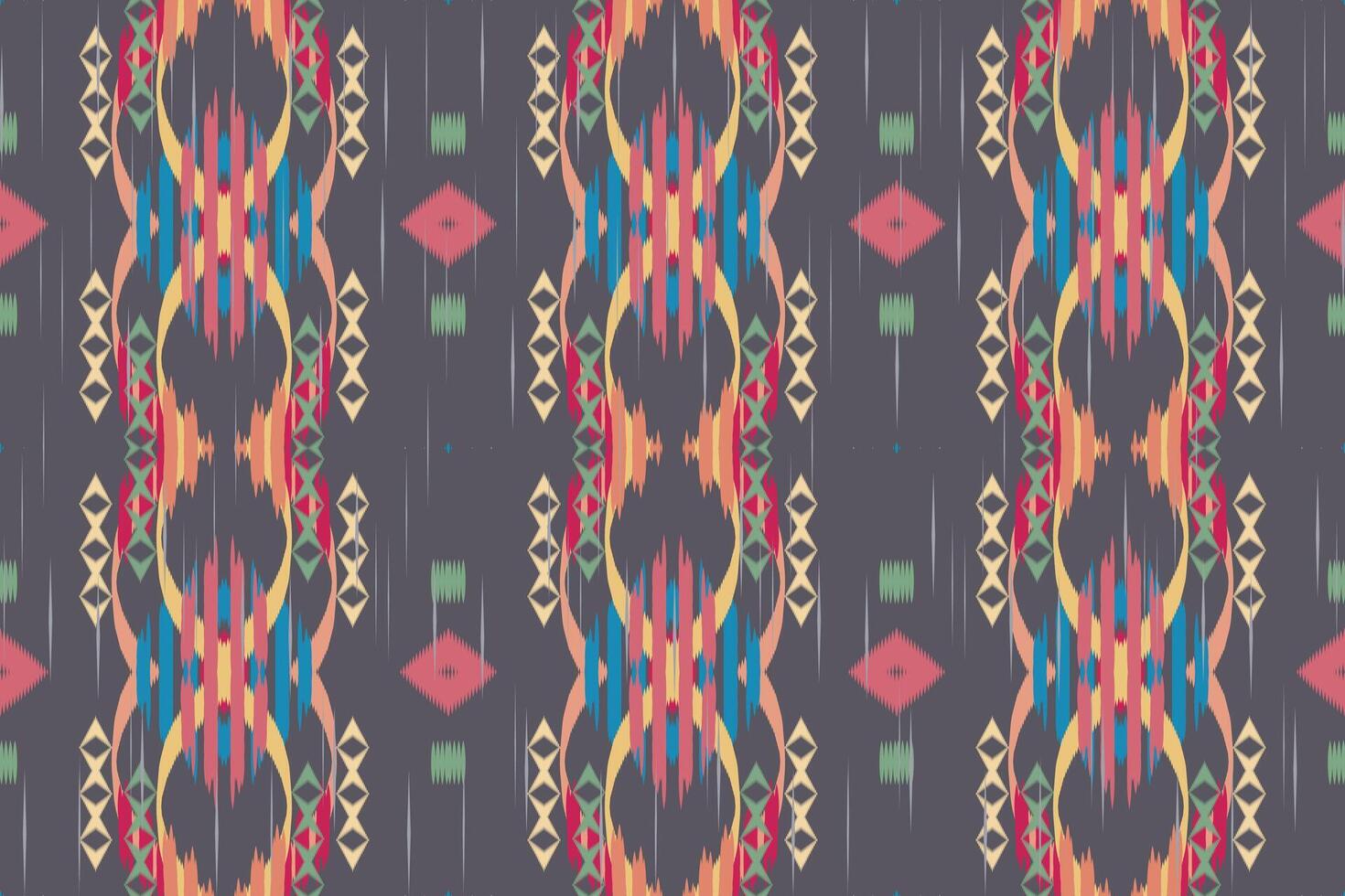 ikat blommig paisley broderi på vit bakgrund.ikat etnisk orientalisk mönster traditionell.aztec stil abstrakt vektor illustration.design för textur, tyg, kläder, inslagning, dekoration, halsduk, matta