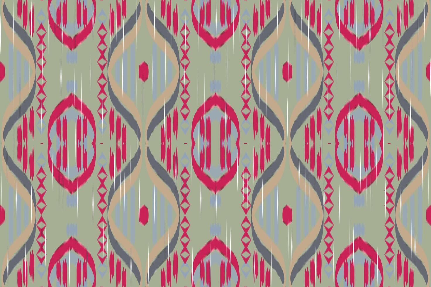 Ikat Paisley Stickerei auf das Stoff im Indonesien, Indien und asiatisch Länder.geometrisch ethnisch orientalisch nahtlos Muster.aztekisch Stil. illustration.design zum Textur, Stoff, Kleidung, Verpackung, Teppich. vektor