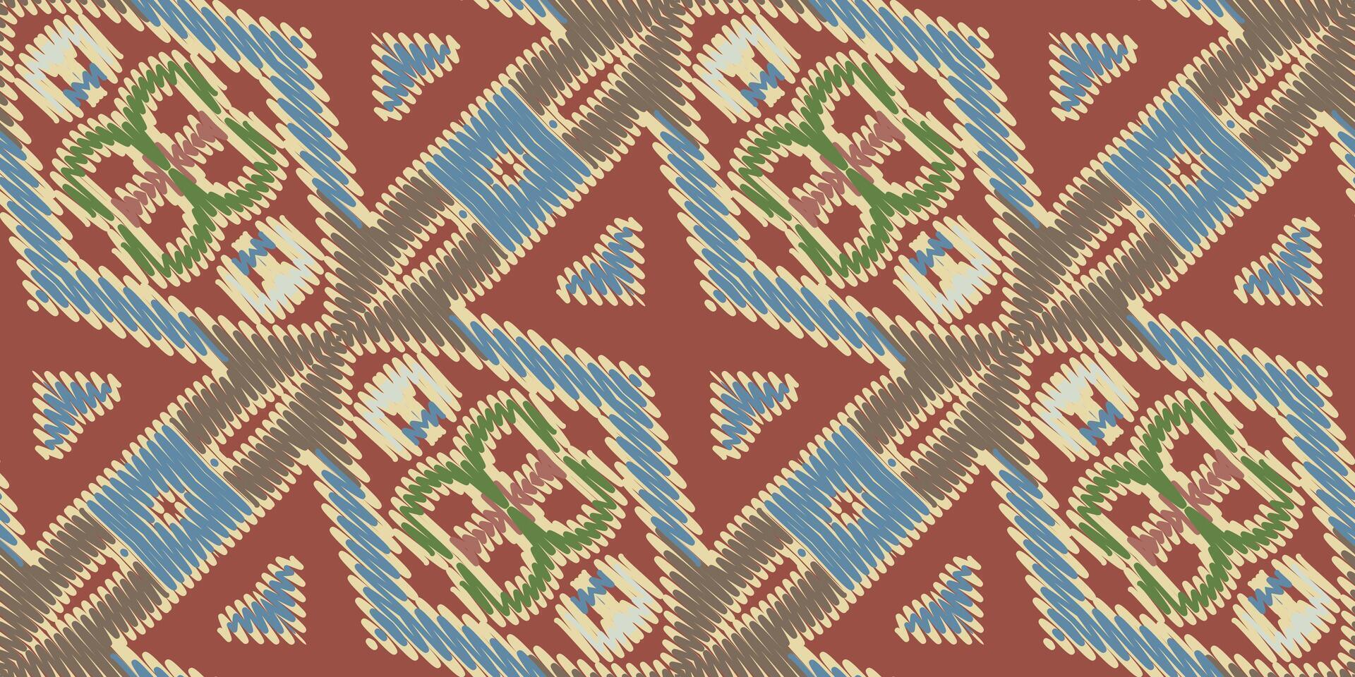 afrikanisch Ikat Paisley Stickerei. geometrisch ethnisch orientalisch nahtlos Muster traditionell Hintergrund. aztekisch Stil abstrakt Vektor Illustration. Design zum Textur, Stoff, Kleidung, Verpackung, Teppich.