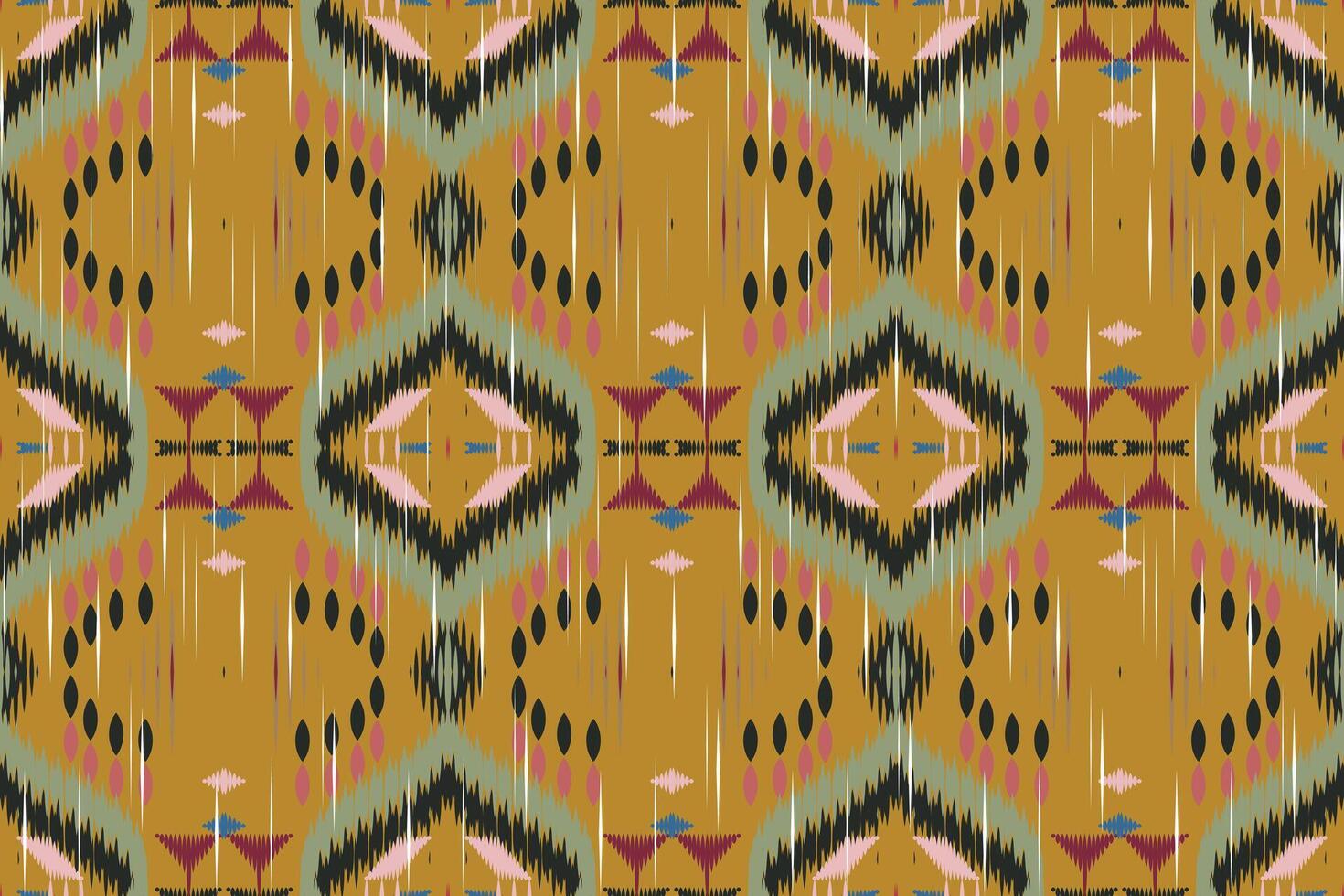 ikat paisley broderi på de tyg i Indonesien, Indien och asiatisk länder.geometriska etnisk orientalisk sömlös pattern.aztec stil. illustration.design för textur, tyg, kläder, inslagning, matta. vektor