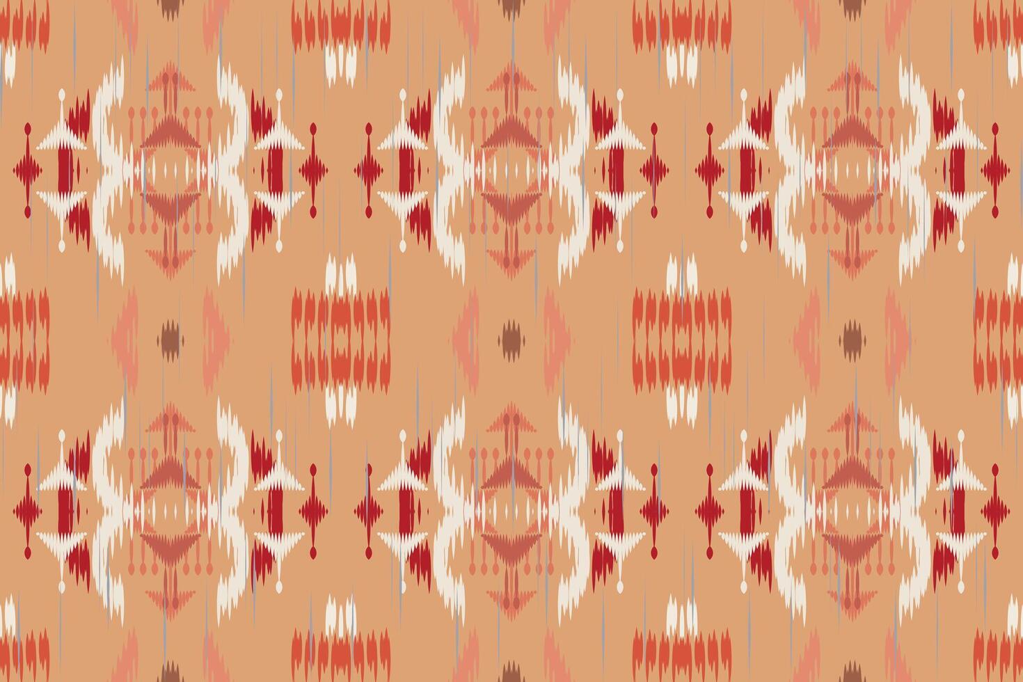 ikat blommig paisley broderi på vit bakgrund.ikat etnisk orientalisk mönster traditionell.aztec stil abstrakt vektor illustration.design för textur, tyg, kläder, inslagning, dekoration, halsduk, matta