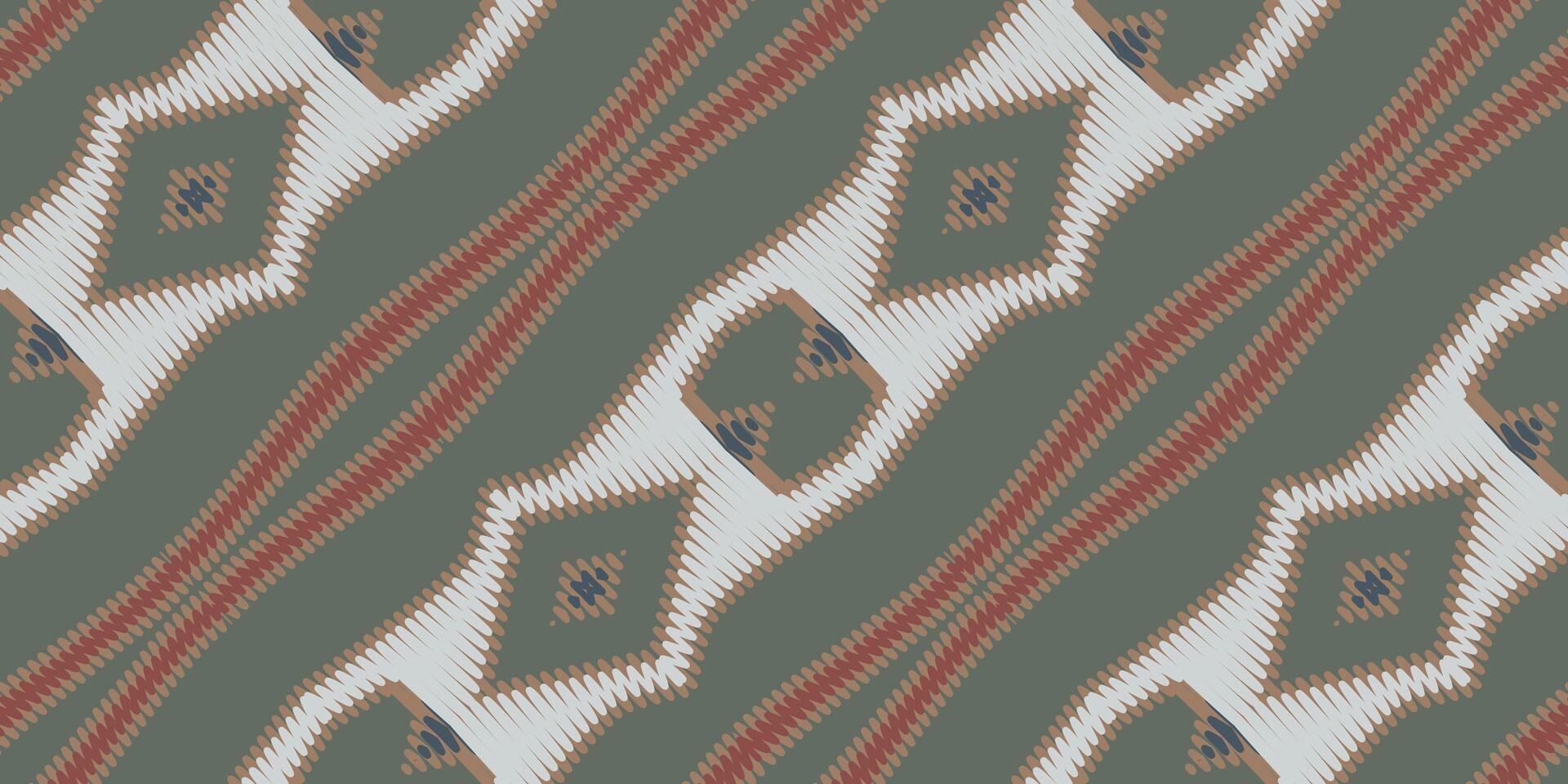 ikat blommig paisley broderi på vit bakgrund.ikat etnisk orientalisk mönster traditionell.aztec stil abstrakt vektor illustration.design för textur, tyg, kläder, inslagning, dekoration, halsduk, matta