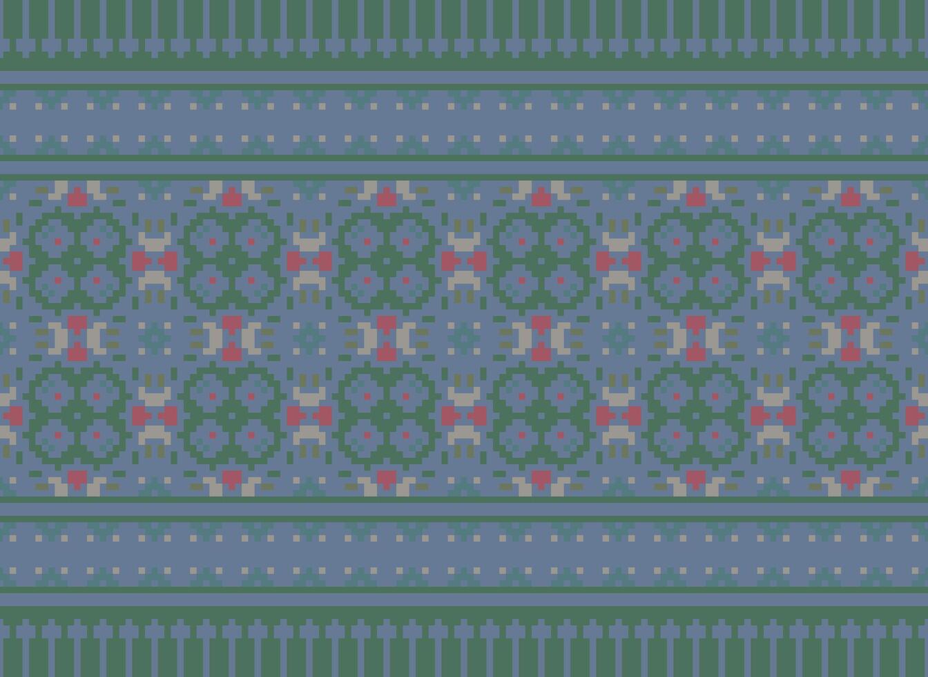 etnisk geometrisk sömlös tyg mönster korsa sy. ikat broderi orientalisk pixel mönster grädde bakgrund. abstrakt, vektor, illustration. textur, kors stygn, halsduk, dekoration, motiv, tapeter. vektor