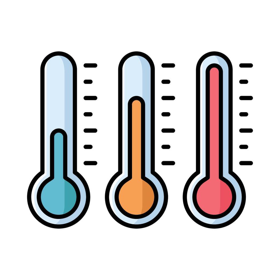 Thermometer Symbol Vektor Design Vorlage im Weiß Hintergrund