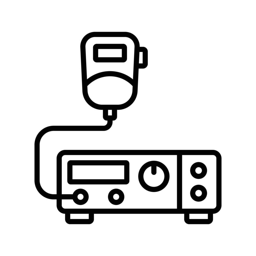 Transceiver Radio Symbol Vektor Design Vorlage im Weiß Hintergrund