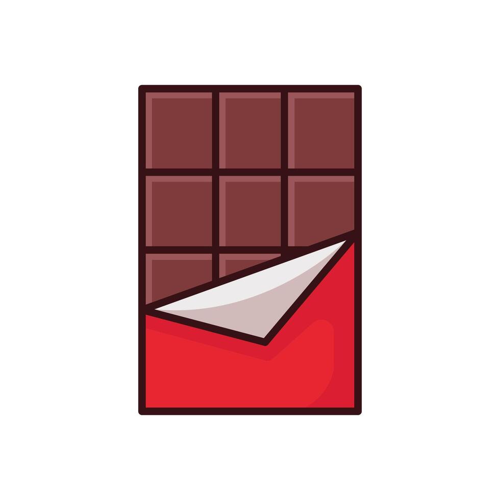 Schokolade Symbol Vektor Design Vorlage im Weiß Hintergrund